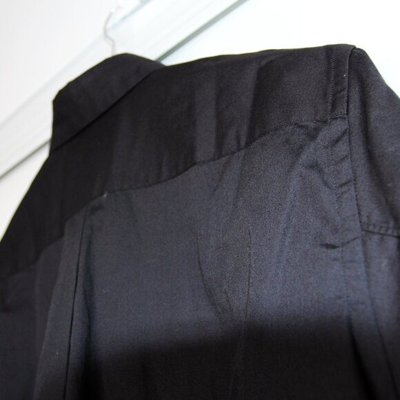 BNWT AW20 COMME DES GARCONS BLACK ZIP DETAIL SHIRT S - Picture 5 of 14